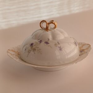Antique Haviland Porcelain Butter Dish